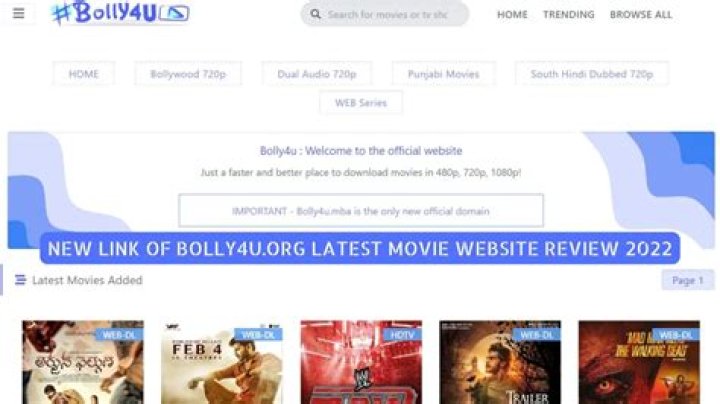 Bolly4u Online Movie: Your Ultimate Destination for Bollywood Entertainment