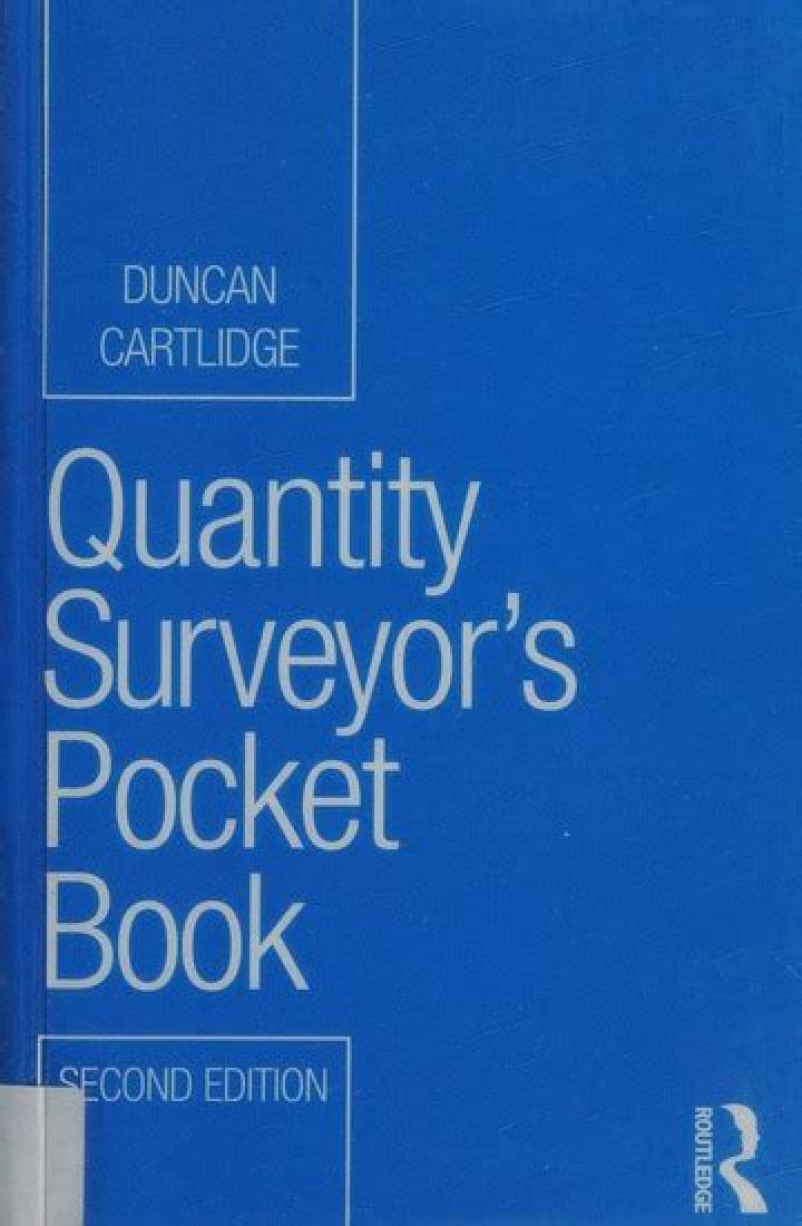 Cartlidge Quantity Surveyor Pocket Book Torrent: A Comprehensive Guide