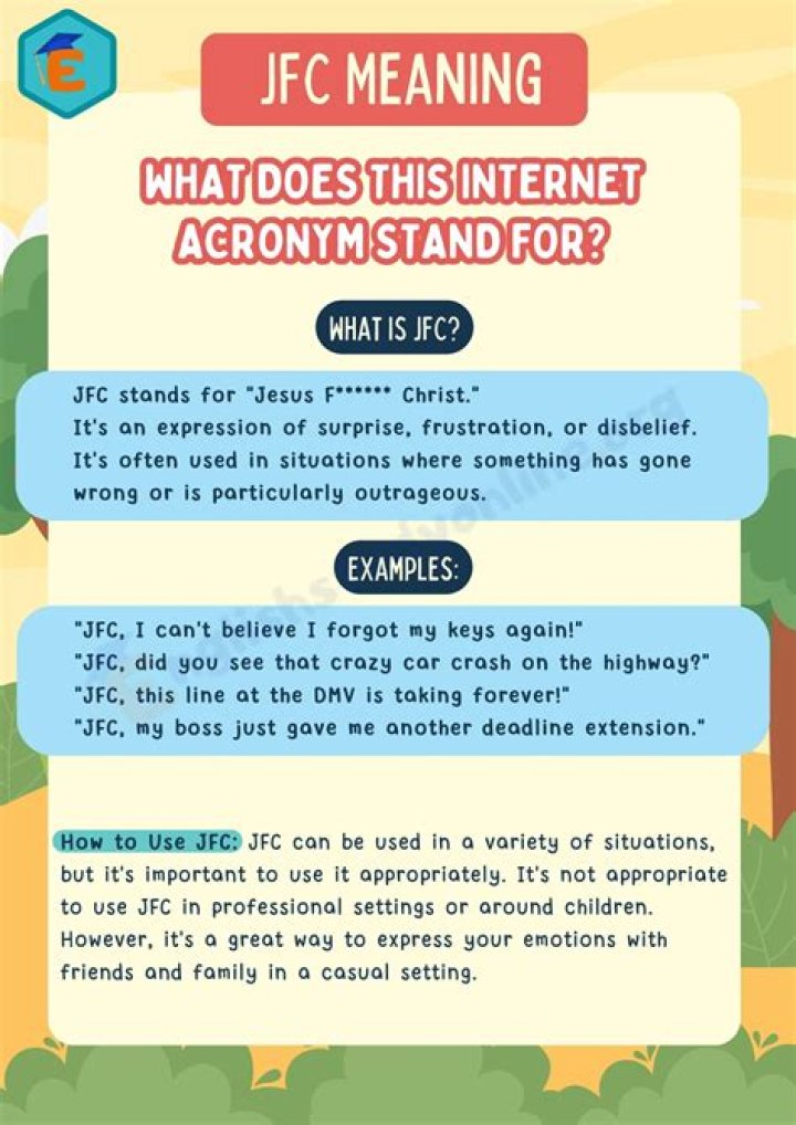 What Does JFC Mean? Unpacking the Meaning, Usage, and Context of This Popular Internet Acronym